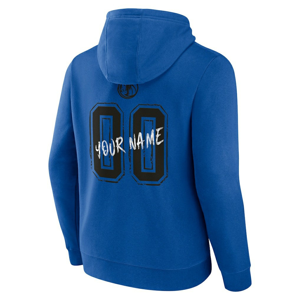 Dallas Mavericks Hustle Custom Pullover Hoodie sale - Blue discount
