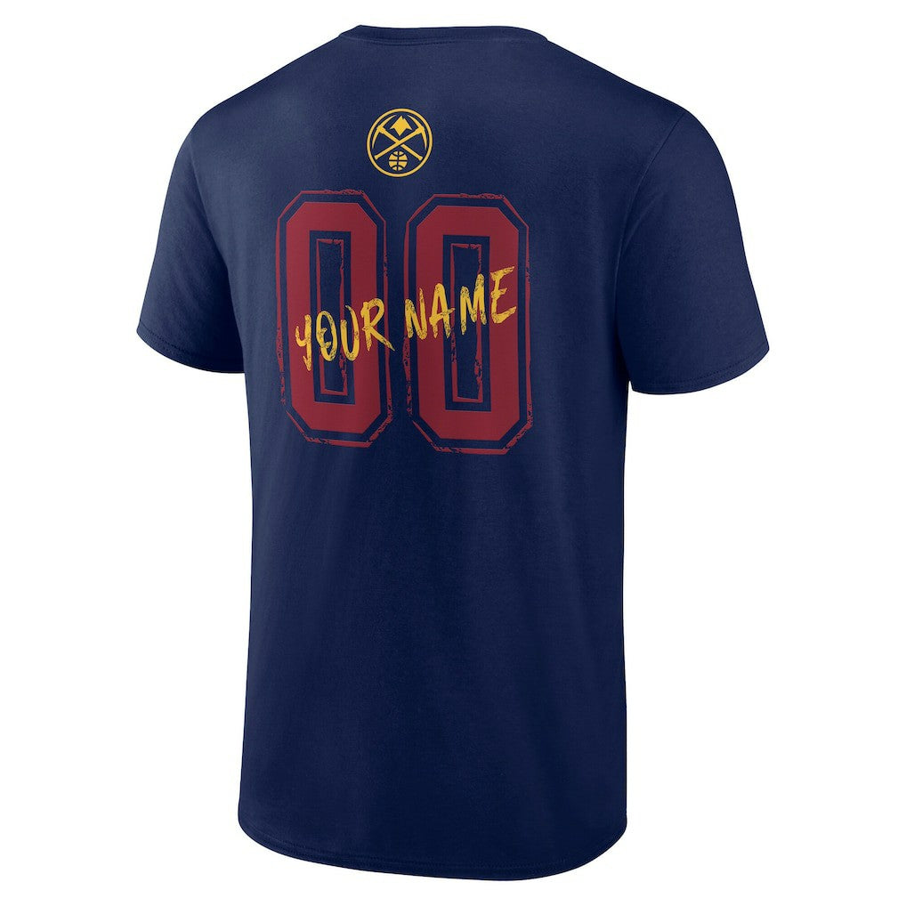 Denver Nuggets Hustle Custom T-Shirt sale - Navy on sale
