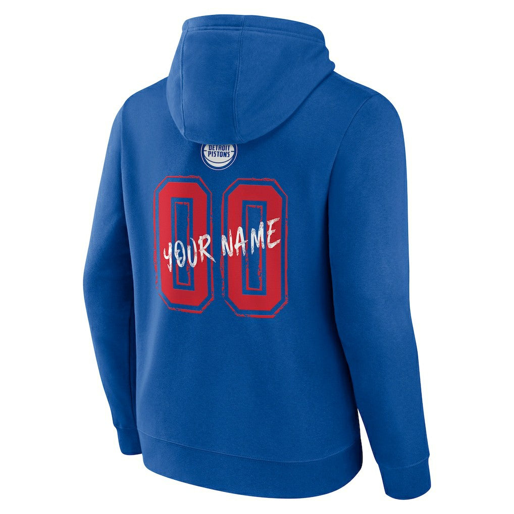 Detroit Pistons Hustle Custom Pullover Hoodie sale - Blue sale