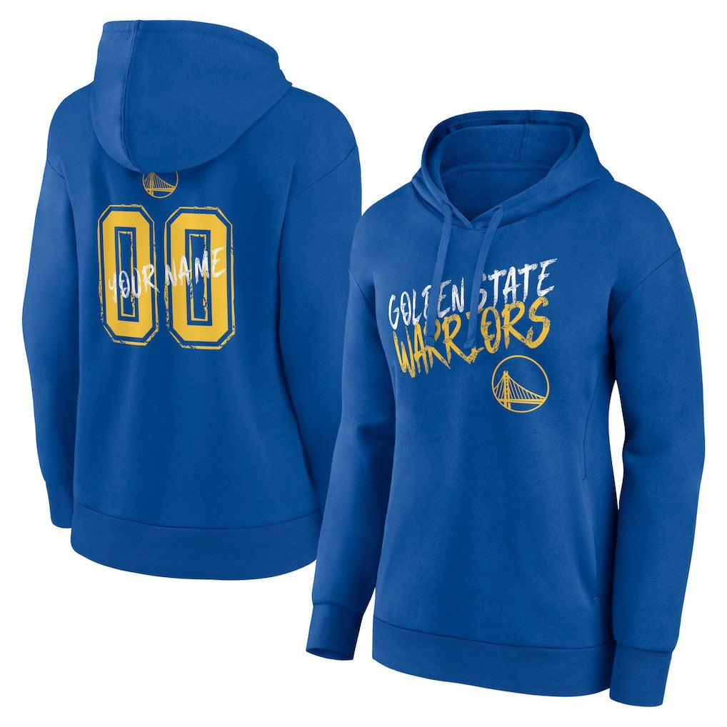 Golden State Warriors Women's Hustle Custom Pullover Hoodie sale - Royal outlet