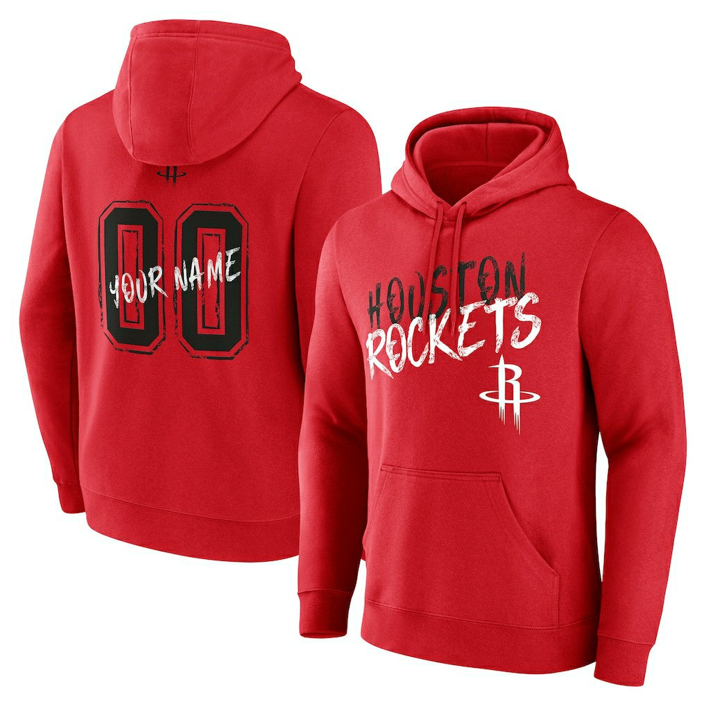Houston Rockets Hustle Custom Pullover Hoodie sale - Red outlet