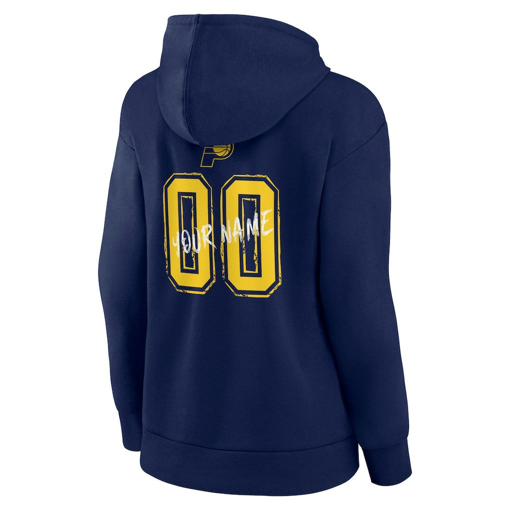 Indiana Pacers Women's Hustle Custom Pullover Hoodie - Navy for sale