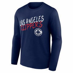 LA Clippers Hustle Custom Long Sleeve T-Shirt - Navy outlet