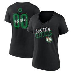 Boston Celtics Women's Hustle Custom V-Neck T-Shirt - Black online