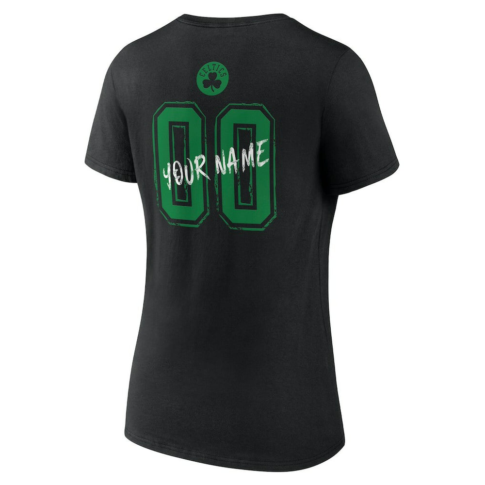 Boston Celtics Women's Hustle Custom V-Neck T-Shirt - Black online