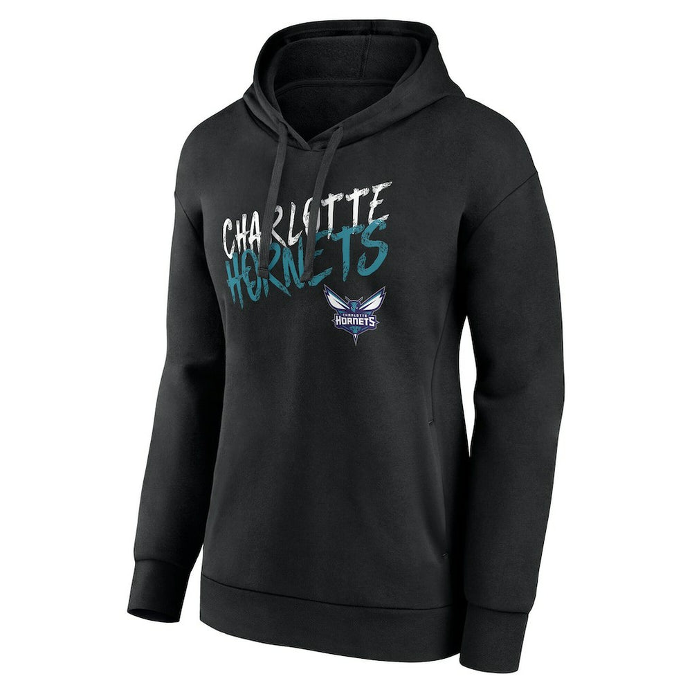 Charlotte Hornets Women's Hustle Custom Pullover Hoodie - Black online