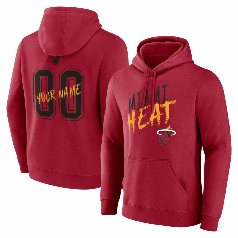 Miami Heat Hustle Custom Pullover Hoodie - Red for sale
