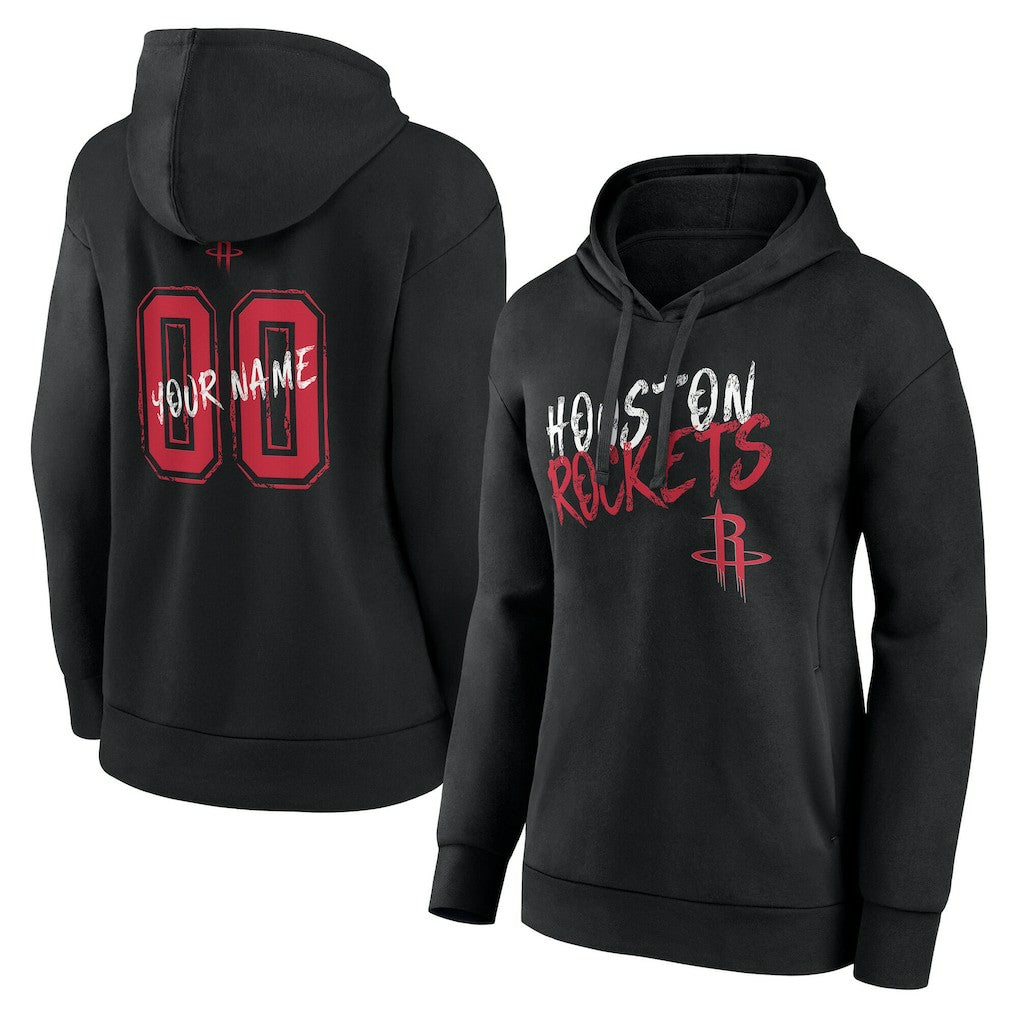 Houston Rockets Women's Hustle Custom Pullover Hoodie sale - Black on sale