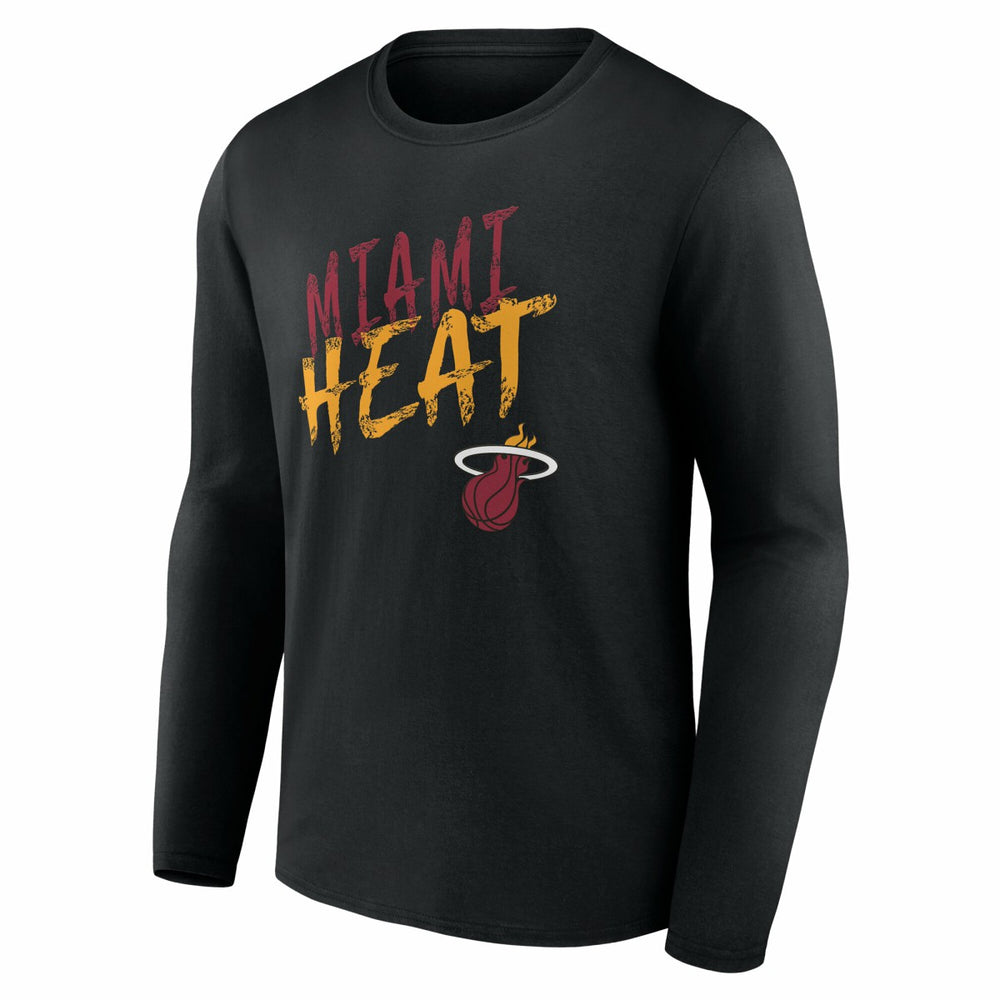 Miami Heat Hustle Custom Long Sleeve T-Shirt - Black outlet