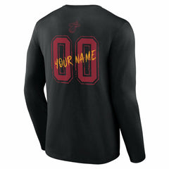 Miami Heat Hustle Custom Long Sleeve T-Shirt - Black outlet