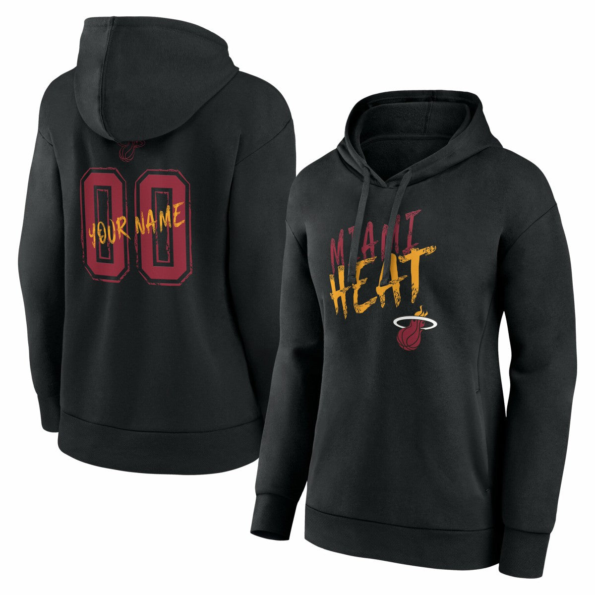 Miami Heat Women's Hustle Custom Pullover Hoodie - Black online