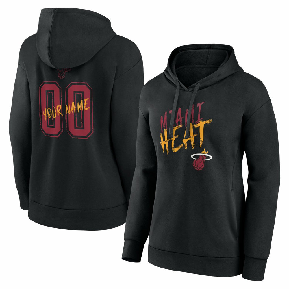 Miami Heat Women's Hustle Custom Pullover Hoodie - Black online