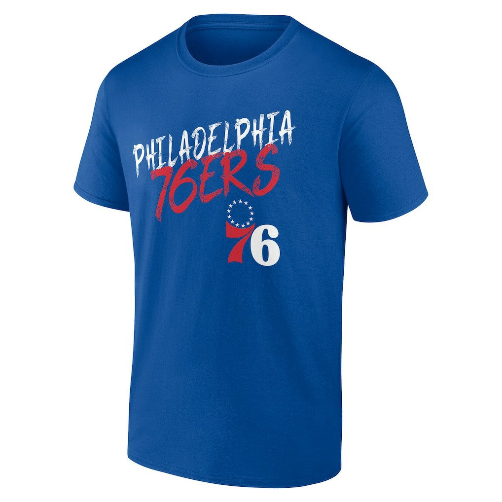 Philadelphia 76ers Hustle Custom T-Shirt - Royal outlet