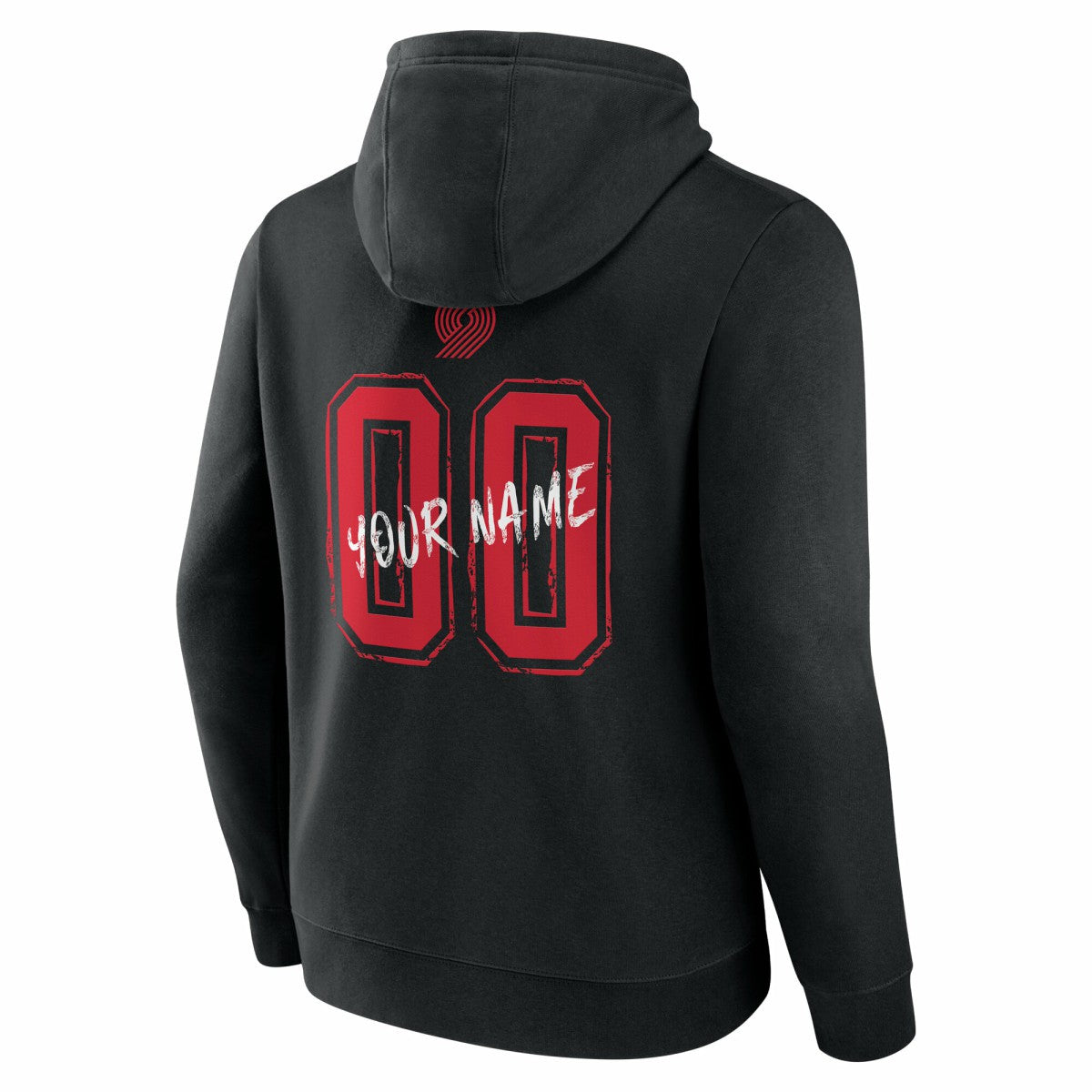 Portland Trail Blazers Hustle Custom Pullover Hoodie - Black sale