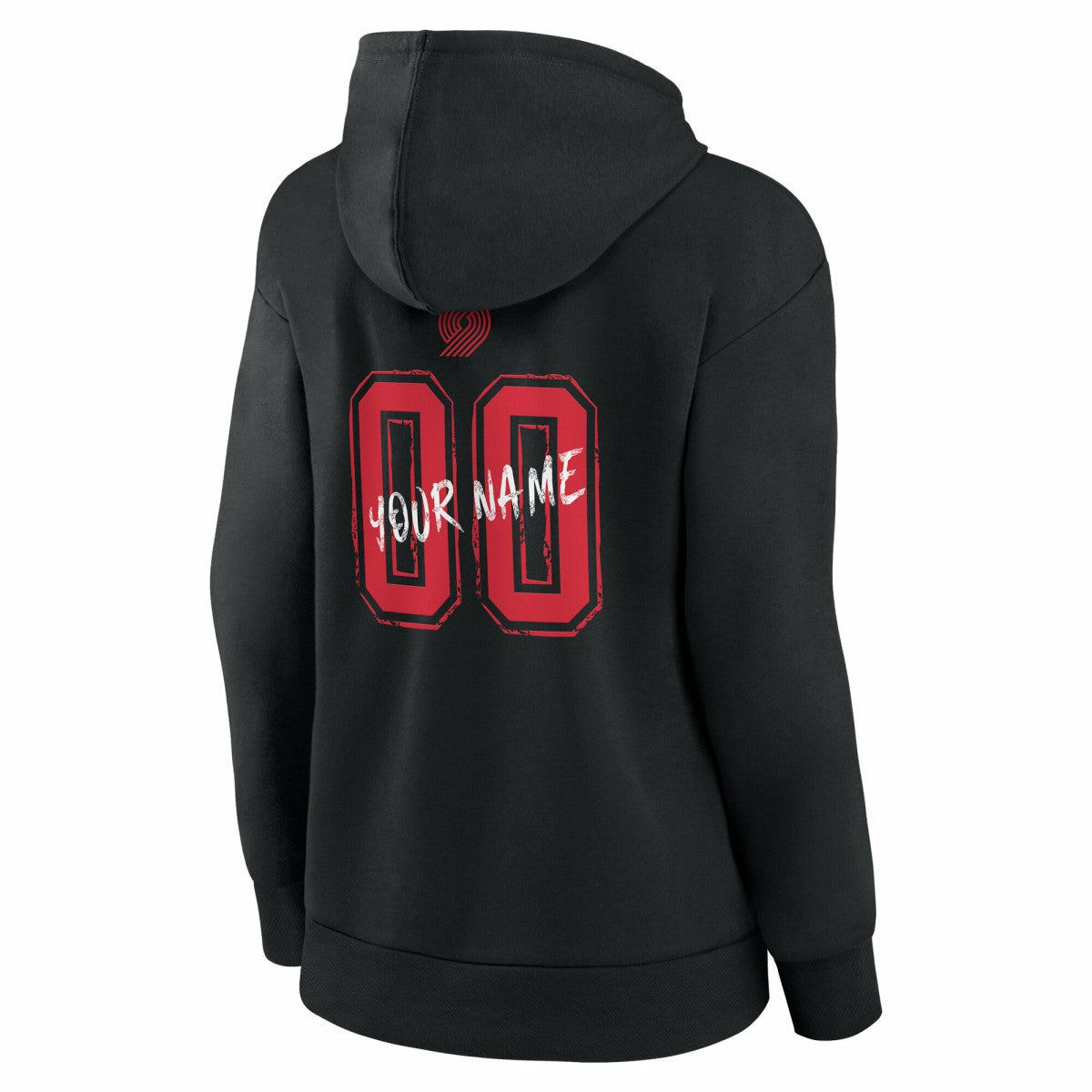 Portland Trail Blazers Women's Hustle Custom Pullover Hoodie - Black for sale