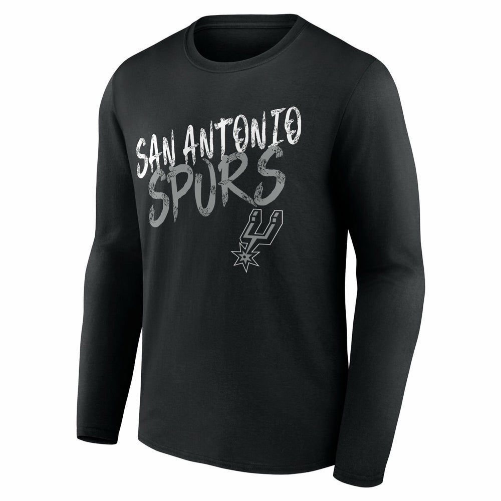 San Antonio Spurs Hustle Custom Long Sleeve T-Shirt - Black cheap