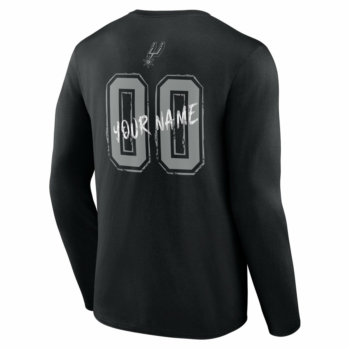 San Antonio Spurs Hustle Custom Long Sleeve T-Shirt - Black cheap