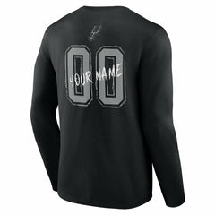 San Antonio Spurs Hustle Custom Long Sleeve T-Shirt - Black cheap