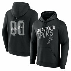San Antonio Spurs Hustle Custom Pullover Hoodie - Black on sale