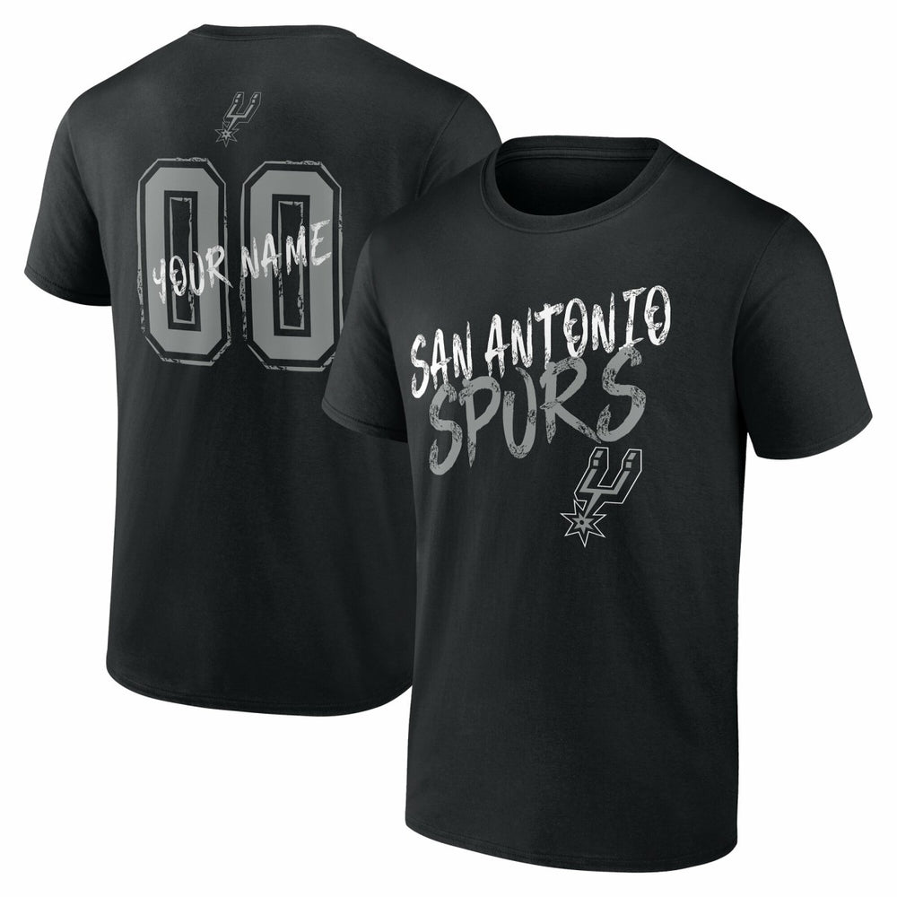 San Antonio Spurs Hustle Custom T-Shirt - Black for sale