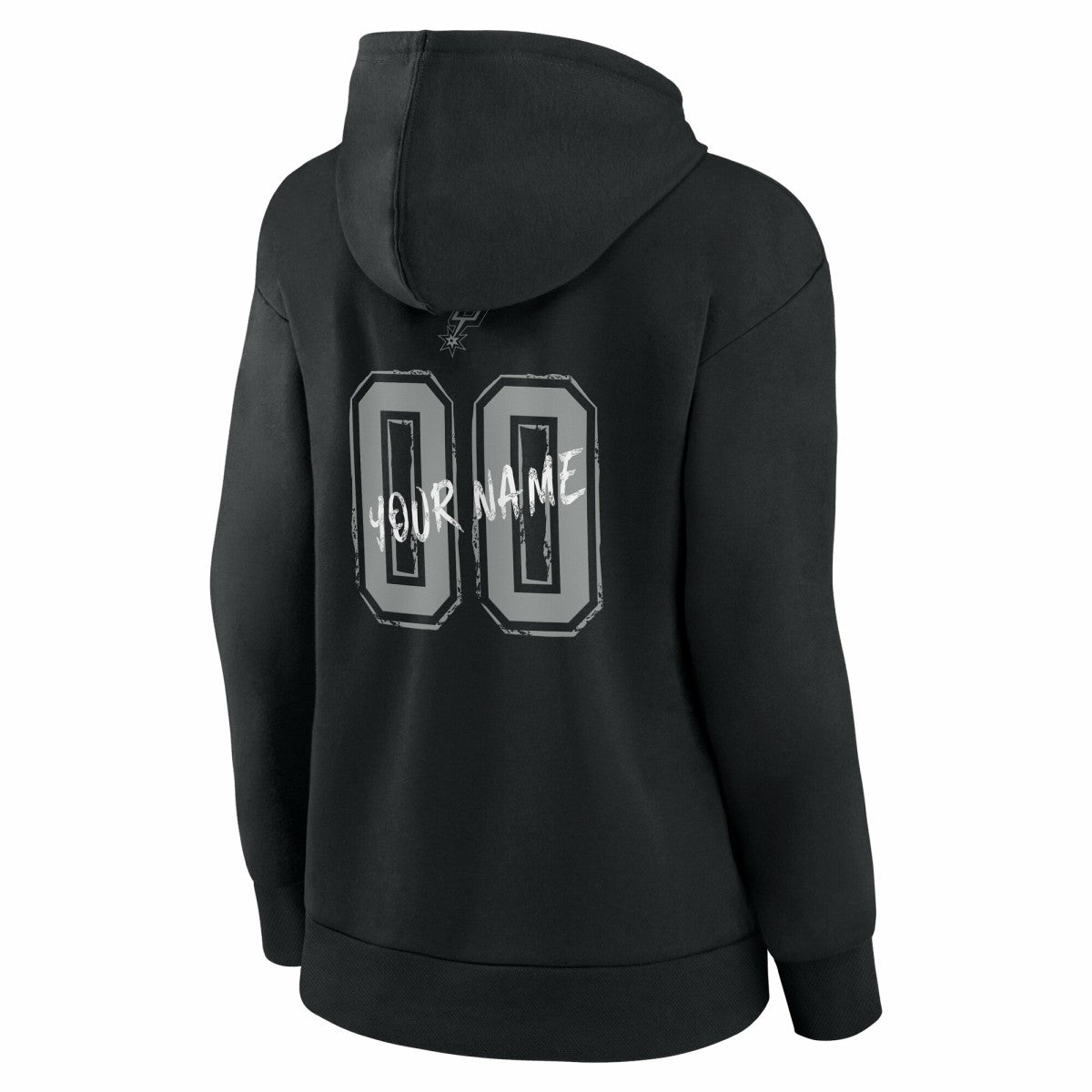 San Antonio Spurs Women's Hustle Custom Pullover Hoodie - Black sale