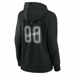 San Antonio Spurs Women's Hustle Custom Pullover Hoodie - Black sale
