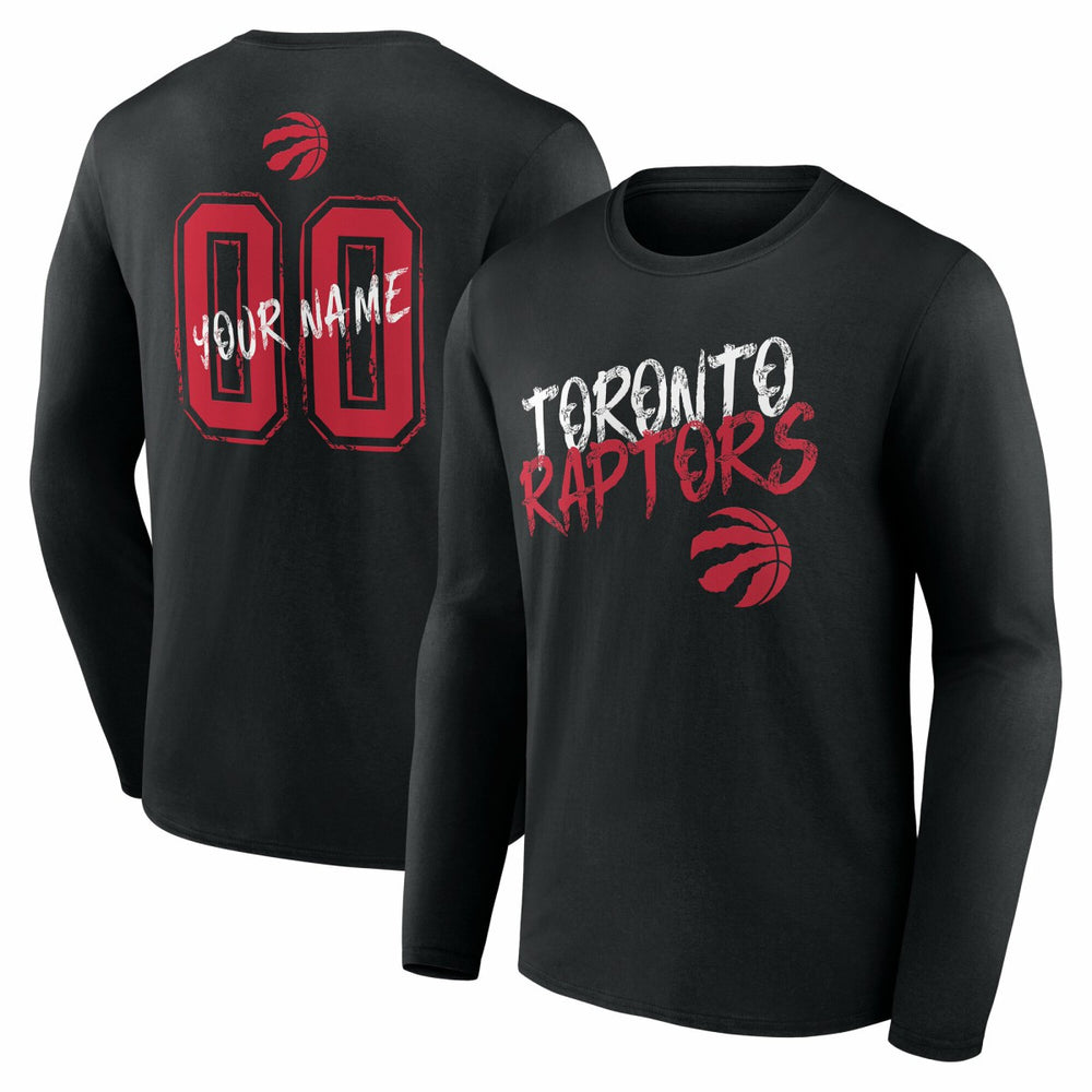 Toronto Raptors Hustle Custom Long Sleeve T-Shirt - Black online