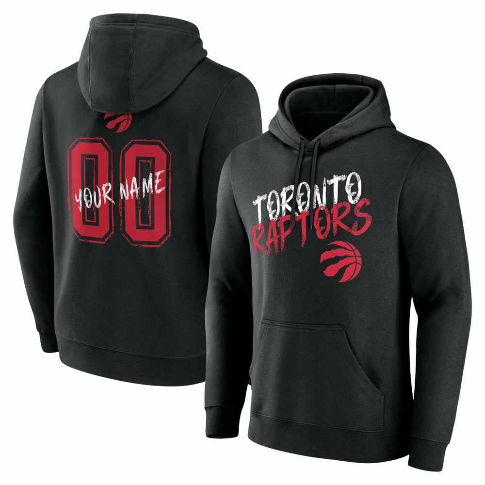 Toronto Raptors Hustle Custom Pullover Hoodie - Black cheap