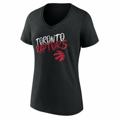 Toronto Raptors Women's Hustle Custom V-Neck T-Shirt - Black online