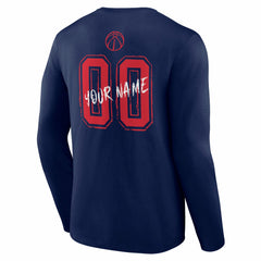 Washington Wizards Hustle Custom Long Sleeve T-Shirt - Navy discount