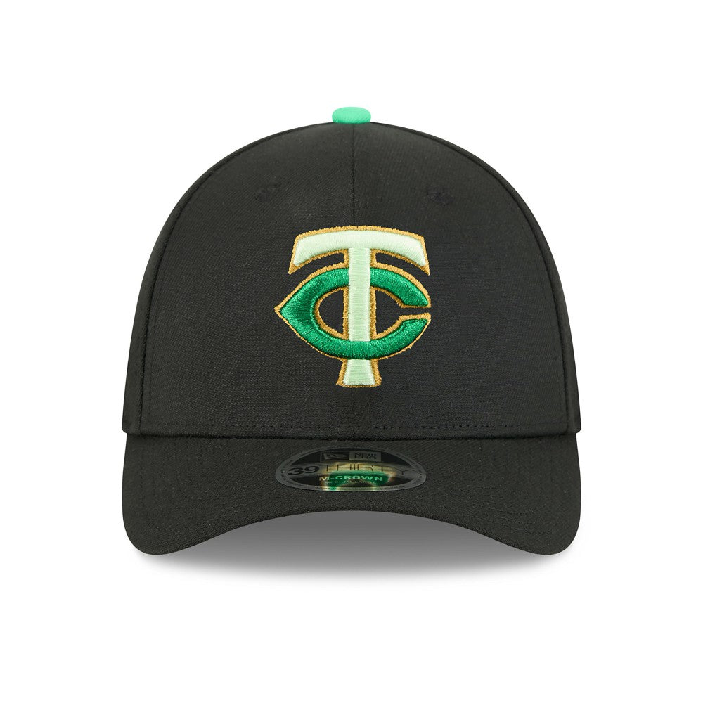 Minnesota Twins 2026 St. Patrick's Day 39THIRTY Flex Hat - Black | New Era