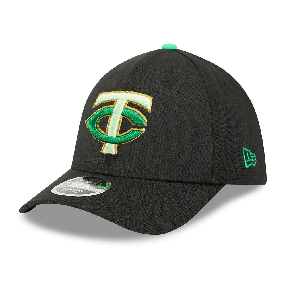 Minnesota Twins 2026 St. Patrick's Day 39THIRTY Flex Hat - Black | New Era