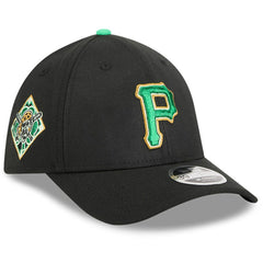 Pittsburgh Pirates 2026 St. Patrick's Day 39THIRTY Flex Hat - Black | New Era