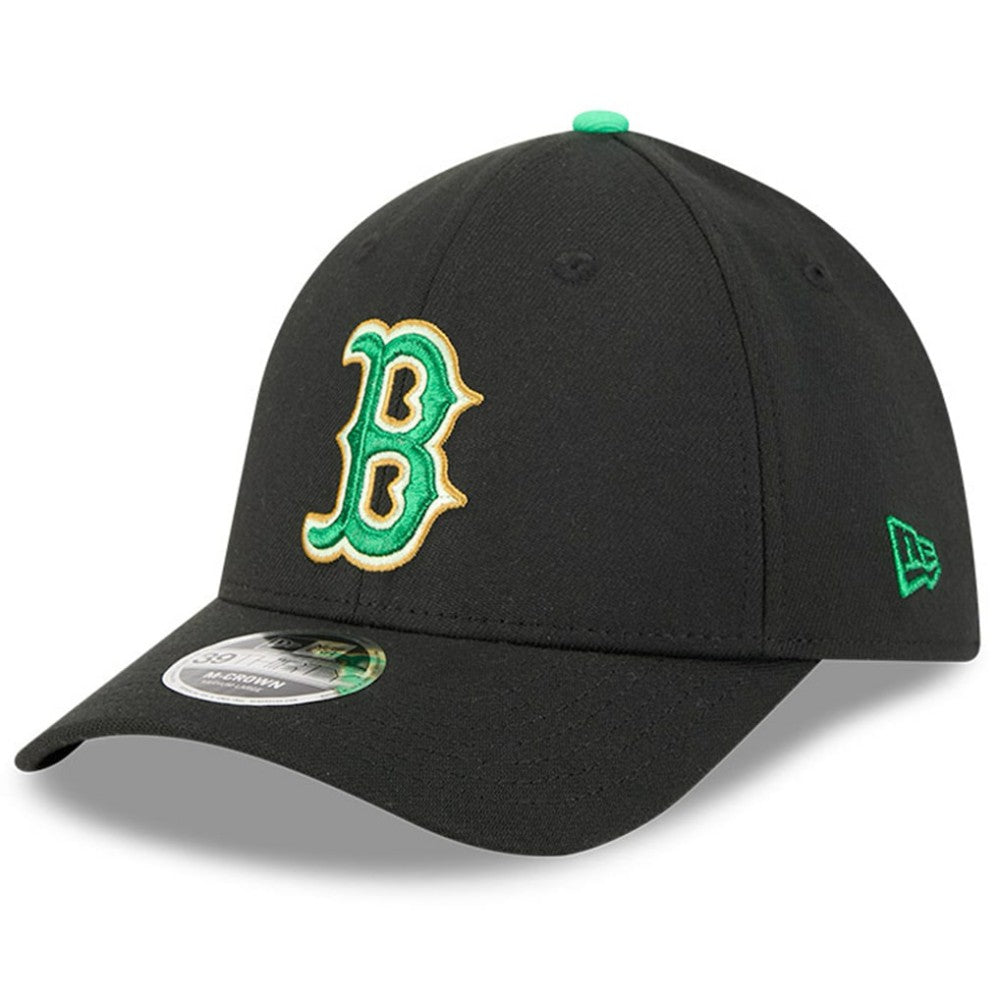 Boston Red Sox 2026 St. Patrick's Day 39THIRTY Flex Hat - Black | New Era