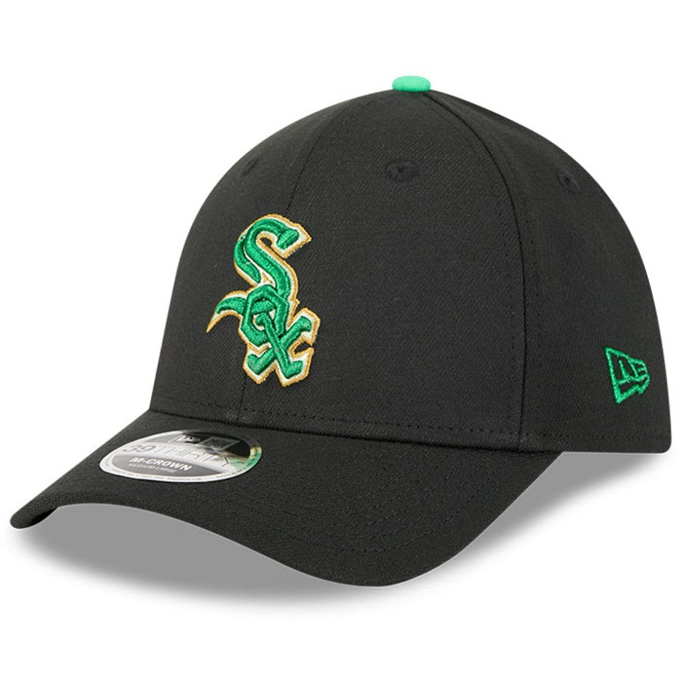 Chicago White Sox 2026 St. Patrick's Day 39THIRTY Flex Hat - Black | New Era