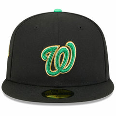 Washington Nationals 2026 St. Patrick's Day 59FIFTY Fitted Hat - Black | New Era