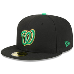 Washington Nationals 2026 St. Patrick's Day 59FIFTY Fitted Hat - Black | New Era