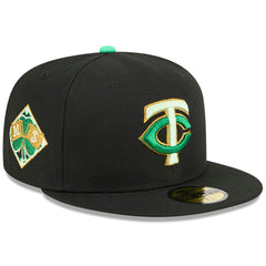 Minnesota Twins 2026 St. Patrick's Day 59FIFTY Fitted Hat - Black | New Era