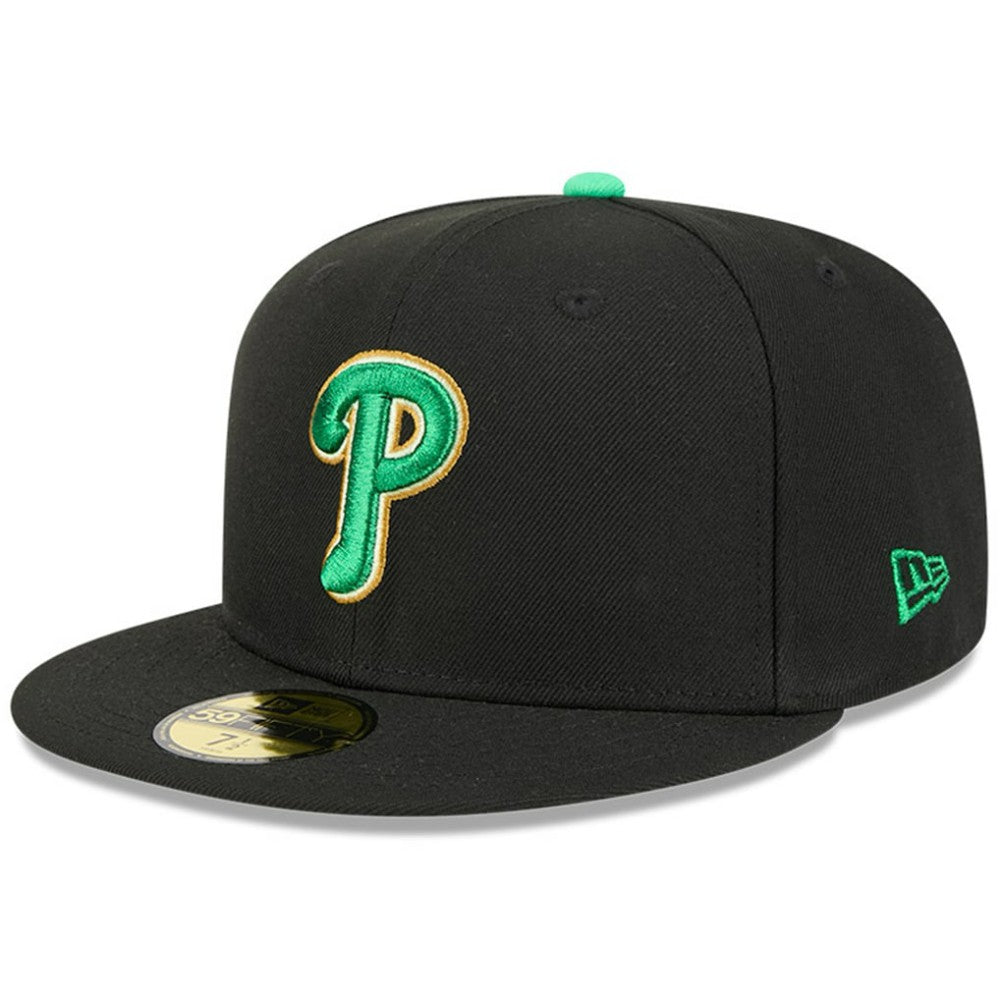 Philadelphia Phillies 2026 St. Patrick's Day 59FIFTY Fitted Hat - Black | New Era