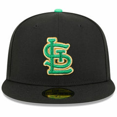 St. Louis Cardinals 2026 St. Patrick's Day 59FIFTY Fitted Hat - Black | New Era
