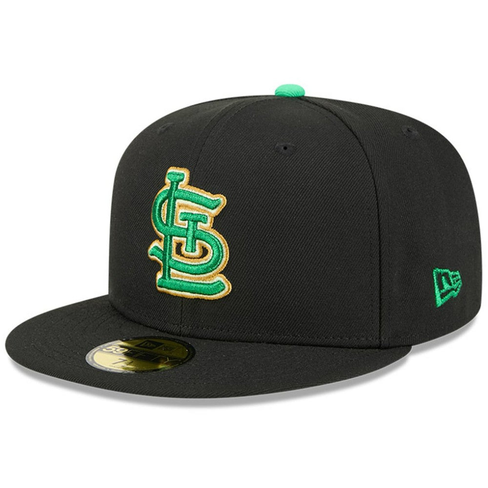 St. Louis Cardinals 2026 St. Patrick's Day 59FIFTY Fitted Hat - Black | New Era