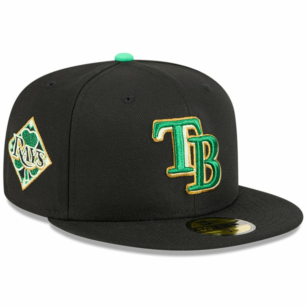 Tampa Bay Rays 2026 St. Patrick's Day 59FIFTY Fitted Hat - Black | New Era