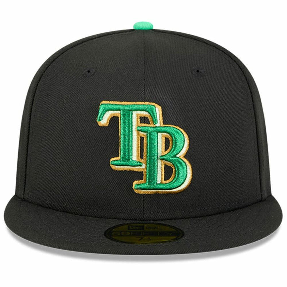 Tampa Bay Rays 2026 St. Patrick's Day 59FIFTY Fitted Hat - Black | New Era