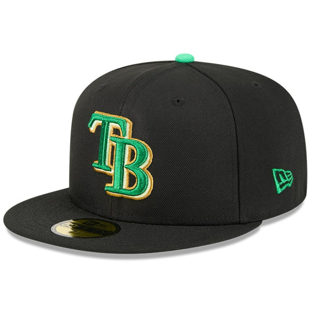 Tampa Bay Rays 2026 St. Patrick's Day 59FIFTY Fitted Hat - Black | New Era