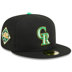 Colorado Rockies 2026 St. Patrick's Day 59FIFTY Fitted Hat - Black | New Era