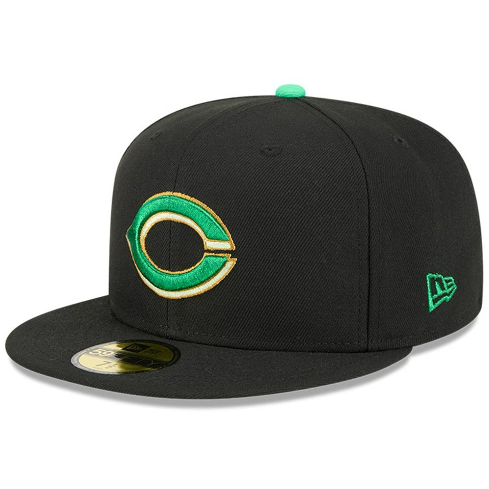 Cincinnati Reds 2026 St. Patrick's Day 59FIFTY Fitted Hat - Black | New Era