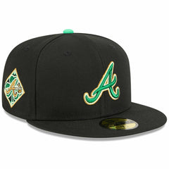 Atlanta Braves 2026 St. Patrick's Day 59FIFTY Fitted Hat - Black | New Era