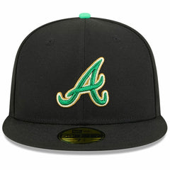 Atlanta Braves 2026 St. Patrick's Day 59FIFTY Fitted Hat - Black | New Era