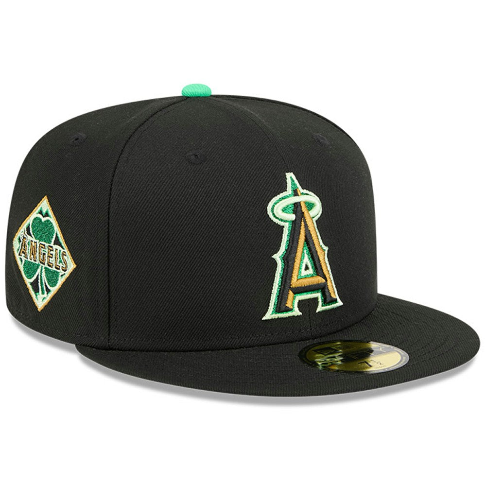 Los Angeles Angels 2026 St. Patrick's Day 59FIFTY Fitted Hat - Black | New Era