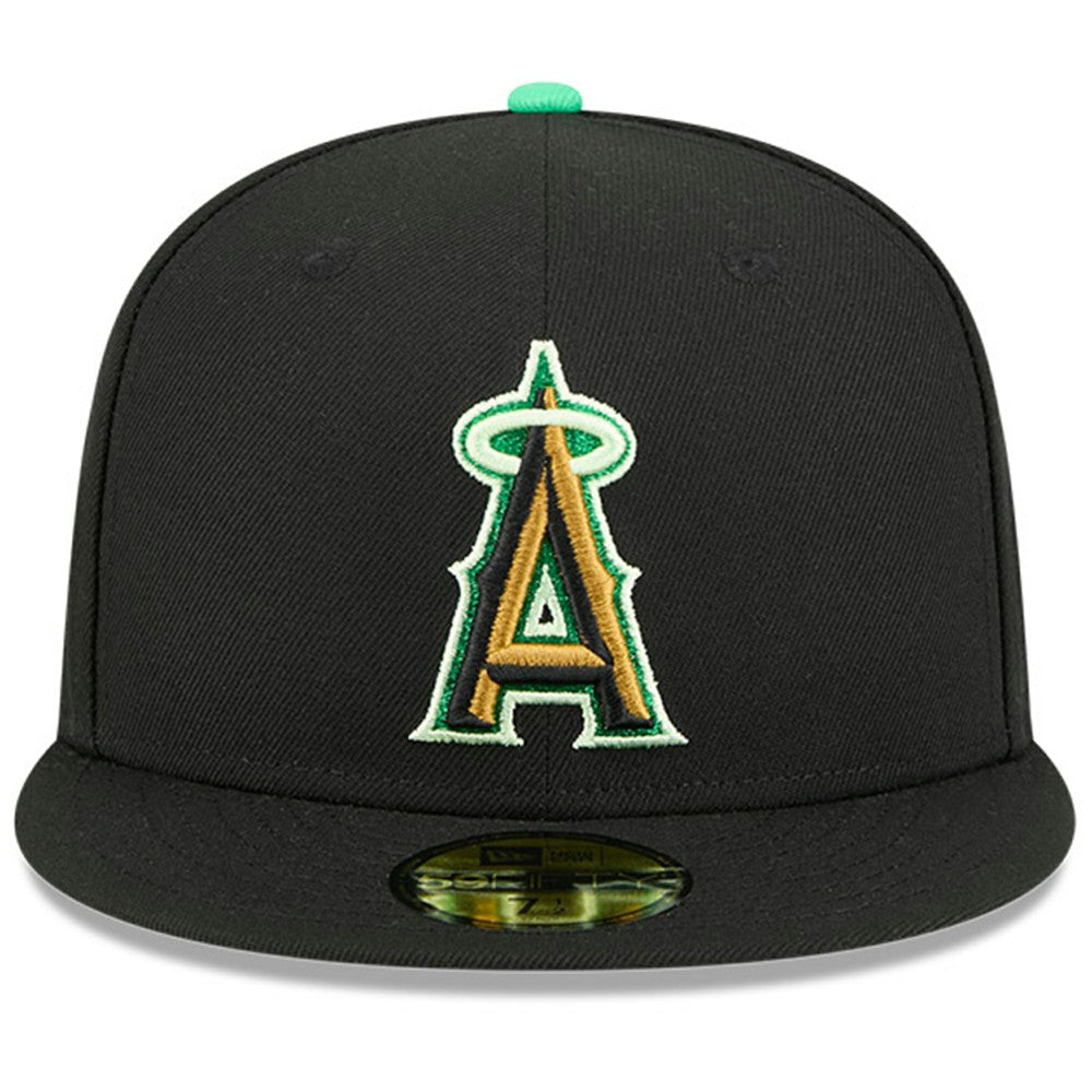 Los Angeles Angels 2026 St. Patrick's Day 59FIFTY Fitted Hat - Black | New Era